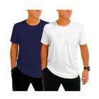 Kit 2 Camisetas Dry Fit Masculina Esportiva para Treino Academia Básica Cores Tecido Leve Fitness