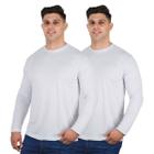 Kit 2 Camisetas Manga Longa Masculina Dry Fit Proteção UV 50