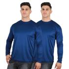 Kit 2 Camisetas Manga Longa Masculina Proteção UV Dry Fit 50