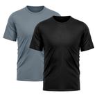 Kit 2 Camisetas Masculina Dry Fit Proteção Solar UV Básica Lisa Treino Academia Passeio Fitness Ciclismo Camisa