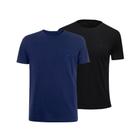 Kit 2 Camisetas Masculina Lisa Premium Algodão Básica Tradicional T-Shirt 