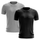 Kit 2 Camisetas Masculina Manga Curta Dry Básica Lisa Proteção Solar UV Térmica Blusa Academia