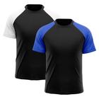 Kit 2 Camisetas Masculina Raglan Dry Fit Proteção Solar UV