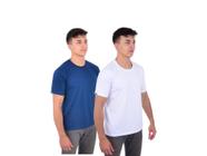 kit 2 camisetas masculinas básicas 100% algodão