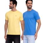 Kit 2 camisetas Premium Azul Royal e Amarelo