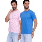 Kit 2 camisetas Premium Rosa e Azul Royal