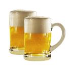 Kit 2 Caneca Copo De Chopp Cerveja Vidro Festa 480Ml