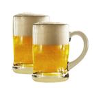 Kit 2 Caneca Copo de Chopp Cerveja Vidro Festa 480ml - TAIRA HOME