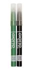 Kit 2 Canetas PRETA/VERDE Permanente Para Tecido Marker Decor Textile - 495436ES / 495420ES - GIOTTO