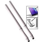 Kit 2 Canetas Touch Ponta Fina Stylus Android cor Prata