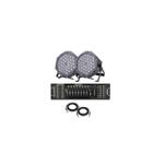 Kit 2 Canhão 36 Leds Rgbw Strobo Mesa Dmx C/cabos 5 Metros