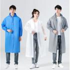 kit 2 capa chuva com Gabardina grossa e comprida transparente reforçada reutilizável