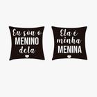 Kit 2 capa de almofada romântica casal
