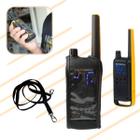 Kit 2 Capa De Couro com Clip Para Rádio Comunicador T400BR T470BR