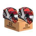 Kit 2 Capacete Moto Masculino Feminino Peels Spike 2 Fechado Esportivo