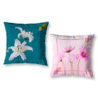 Kit 2 Capas De Almofada Floral Sala Quarto Estampadas 40Cm - Rulti Casa Enxovais