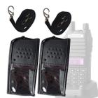 Kit 2 Capas Em Couro Para Rádio Comunicador Baofeng UV-82