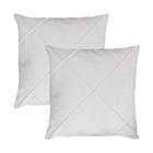 Kit 2 Capas para Almofada Drapeada em Veludo Quadrada Várias Cores