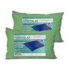 Kit 2 Capas Para Travesseiro Clínico Hospitalar 45x65cm Protetora Antialérgica Com Zíper