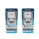 Kit 2 Carreg. Micro-Usb V8 Kingo 1.2A 5V Para Moto E6 Plus