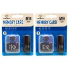 Kit 2 Cartão De Memória 16Gb Classe 10 Com Adaptador Usb E Micro Sd Para Musica Video Foto Rápido Seguro