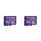 Kit 2 Cartão de Memória 32 GB Micro SD WD Purple Intelbras