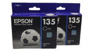 Kit 2 cartucho tinta preto 135 epson t25 tx123 tx133 tx135