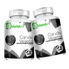 Kit 2 Carvão Vegetal Ativado Puro 500mg - 120 Cáps Maxima Absorção Original BIonutri Legitimo Mineral Pó Concentrado Suplemento