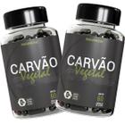 Kit 2 Carvão Vegetal Ativado Puro Suplemento Alimentar Natunéctar Legitimo Mineral Pó Original 120 Cápsulas