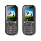 Kit 2 Celulares Barrinha Telefone Para Idoso Dual Sim Simples Antigo Letras Teclas Grandes Números Pratico Radio FM