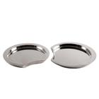 Kit 2 Centro De Mesa Em Inox Moderno Decorativo Luxo Maggpie - Magppie