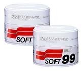 Kit 2 Ceras Soft 99 White Cleaner Para Carros Brancos e Claros - 350g