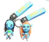 Kit 2 Chaveiros 3 D Avatar Jake Sully e Neytiri