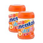 Kit 2 Chiclete Mentos Vitamins Citrus Zero Açúcar 48g