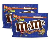 kit 2 Chocolate Confeito M&m's Sabor Caramelo Caramel 256,6g