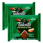 Kit 2 Chocolate Garoto Talento Castanha do Pará 25g