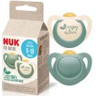 Kit 2 Chupeta Nuk For Nature Látex Natural Tamanho 2 Menino 6 a 18 Meses