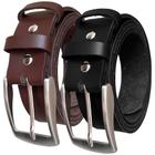 Kit 2 Cintos Masculino Social de Couro, Tradicional 35mm