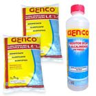 Kit 2 Cloros Granulado 1kg + Redutor de Ph e Alcalinidade Genco