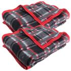 Kit 2 Cobertores Casal Formoso Xadrez 180 x 220 cm Resfibra