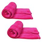 Kit 2 Cobertores Pet Cor Rosa