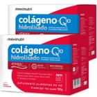 Kit 2 Colágeno Hidrolisado Verisol com Q10 Silício Orgânico Biotina Ácido Fólico Vitaminas e Minerais 30 Sachês Maxinutri