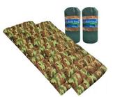 Kit 2 Colchonete Acampamento Camping Mont Long Solteiro Retiro 190x60x3cm - FA Maringa