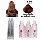 Kit 2 Coloração Cabelos Vermelhos 60g + Ox Juzy