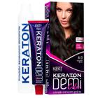 Kit 2 Coloração Keraton Demi Color Castanho Médio 4.0