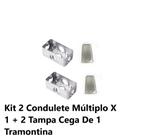 Kit 2 Condulete Múltiplo X 1+ 2 Tampa Cega 1" Tramontina