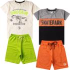 Kit 2 Conjunto Juvenil Menino Barato Masculino Verão Atacado