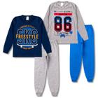 Kit 2 Conjunto Juvenil Menino Roupa Frio Inverno Masculino