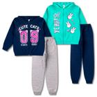 Kit 2 Conjunto Moletom Juvenil Roupa Menina Atacado