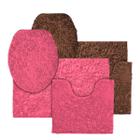 Kit 2 Conjuntos Jogo De Banheiro Luxo 3 Peças Antiderrapante - Soft